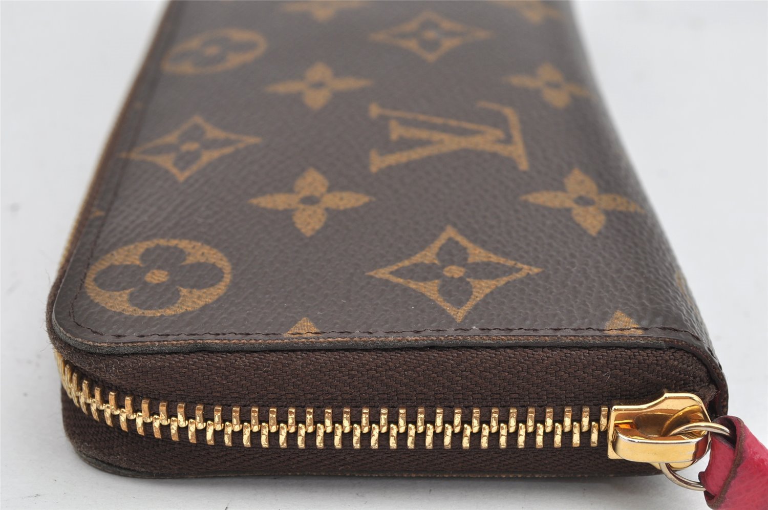 Authentic Louis Vuitton Monogram Portefeuille Clemence Wallet M60742 LV 1879K