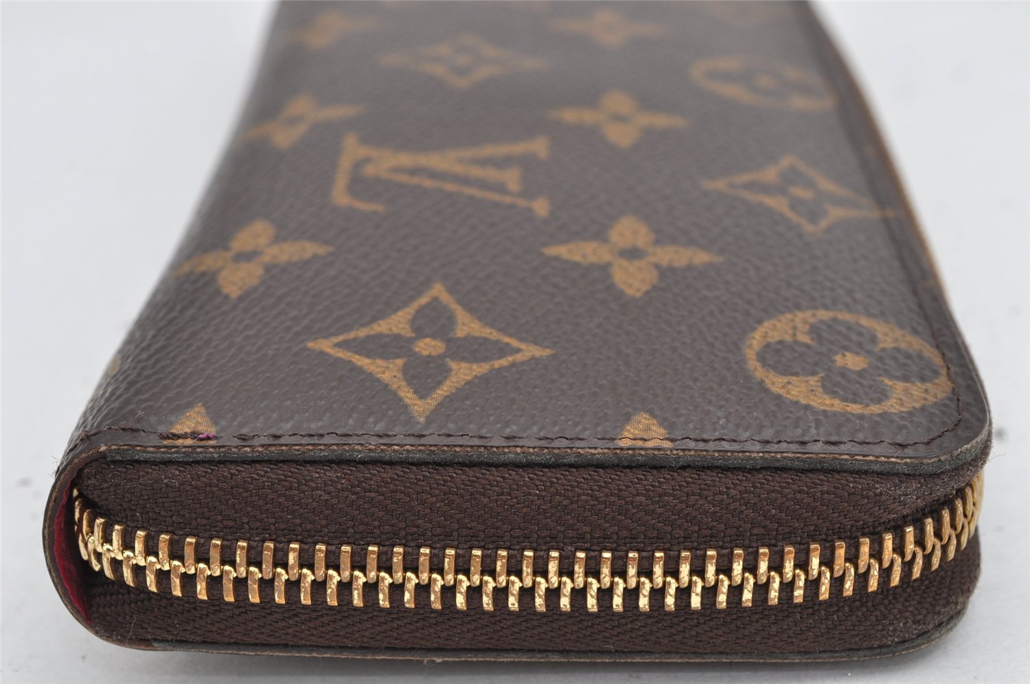 Authentic Louis Vuitton Monogram Portefeuille Clemence Wallet M60742 LV 1879K