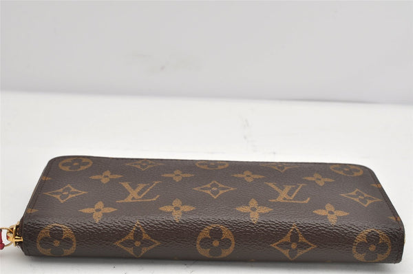 Authentic Louis Vuitton Monogram Portefeuille Clemence Wallet M60742 LV 1879K