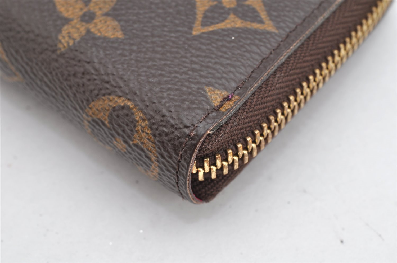 Authentic Louis Vuitton Monogram Portefeuille Clemence Wallet M60742 LV 1879K