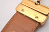 Authentic GUCCI Vintage Belt GG Canvas Leather Size 80cm 31.5" Beige 1882J