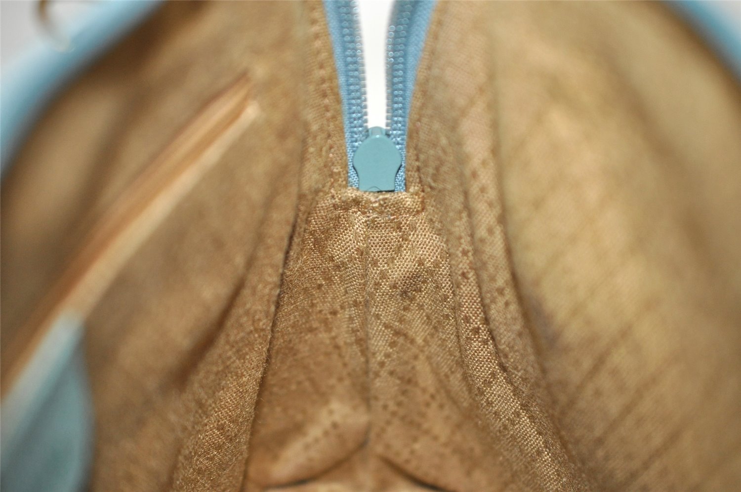 Authentic GUCCI Bamboo 2way Hand Shoulder Crossbody Bag Suede Leather Blue 1883I