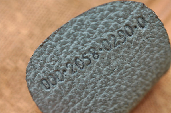 Authentic GUCCI Bamboo 2way Hand Shoulder Crossbody Bag Suede Leather Blue 1883I