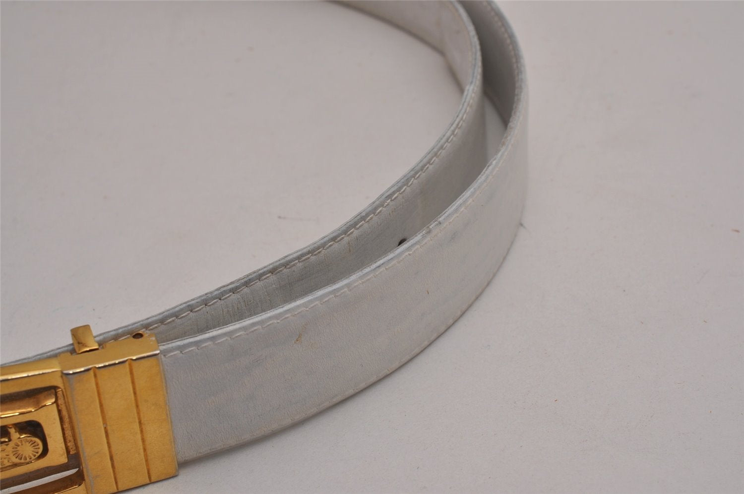 Authentic CELINE Horse Carriage Belt Leather 91.5-100cm 36-39.4