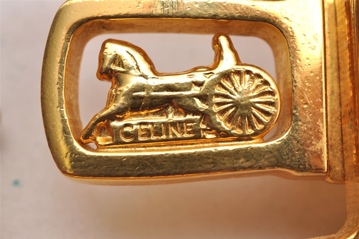 Authentic CELINE Horse Carriage Belt Leather 91.5-100cm 36-39.4