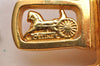 Authentic CELINE Horse Carriage Belt Leather 91.5-100cm 36-39.4" White 1883J