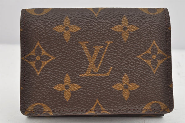 Auth Louis Vuitton Monogram Enveloppe Carte de Visite Card Case M62920 LV 1883K