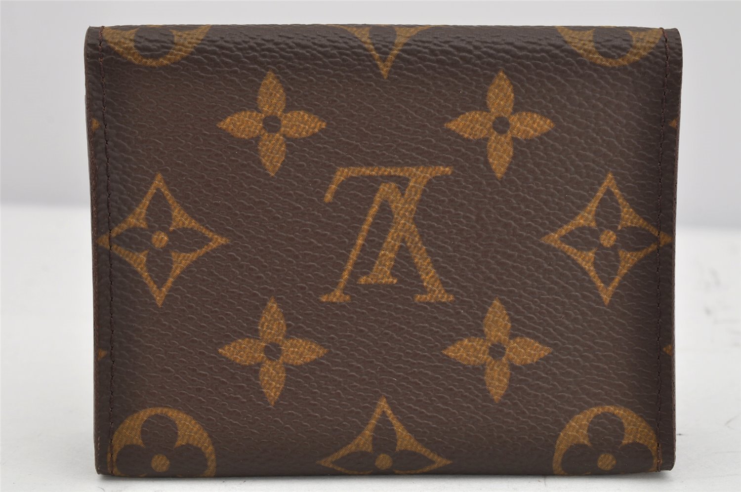 Auth Louis Vuitton Monogram Enveloppe Carte de Visite Card Case M62920 LV 1883K