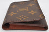 Auth Louis Vuitton Monogram Enveloppe Carte de Visite Card Case M62920 LV 1883K