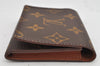 Auth Louis Vuitton Monogram Enveloppe Carte de Visite Card Case M62920 LV 1883K