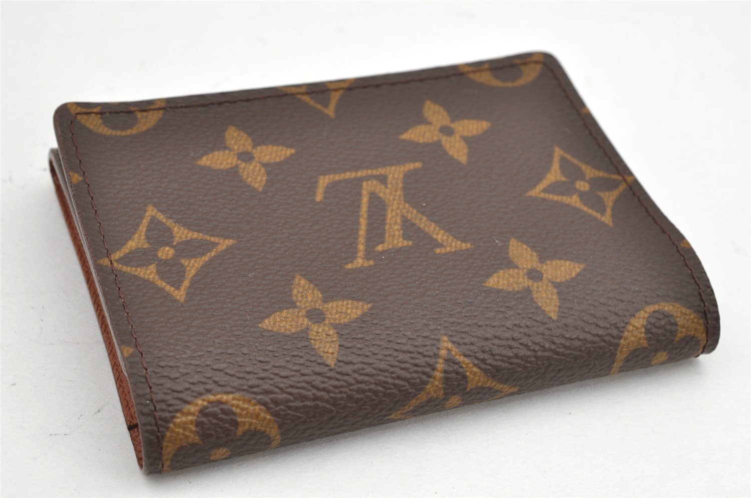 Auth Louis Vuitton Monogram Enveloppe Carte de Visite Card Case M62920 LV 1883K