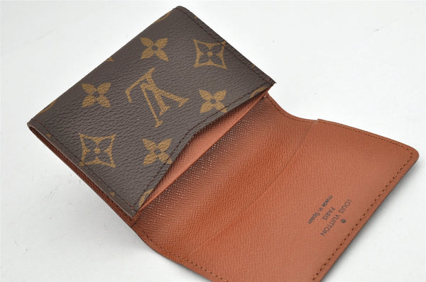 Auth Louis Vuitton Monogram Enveloppe Carte de Visite Card Case M62920 LV 1883K