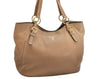 Authentic PRADA Vintage Leather Shoulder Tote Bag Beige 1884K