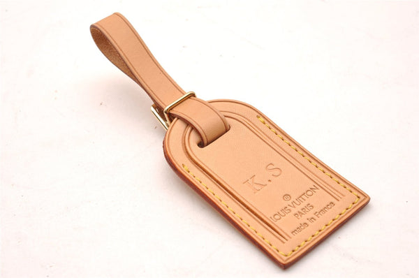 Authentic Louis Vuitton Name tag Beige 10Set LV 1885J