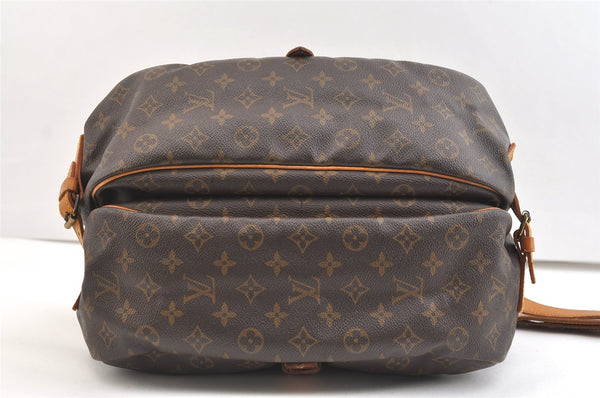 Authentic Louis Vuitton Monogram Saumur 35 Shoulder Cross Bag M42254 Junk 1885K