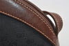 Authentic GUCCI Micro GG PVC Leather Shoulder Cross Body Bag Black Junk 1886I