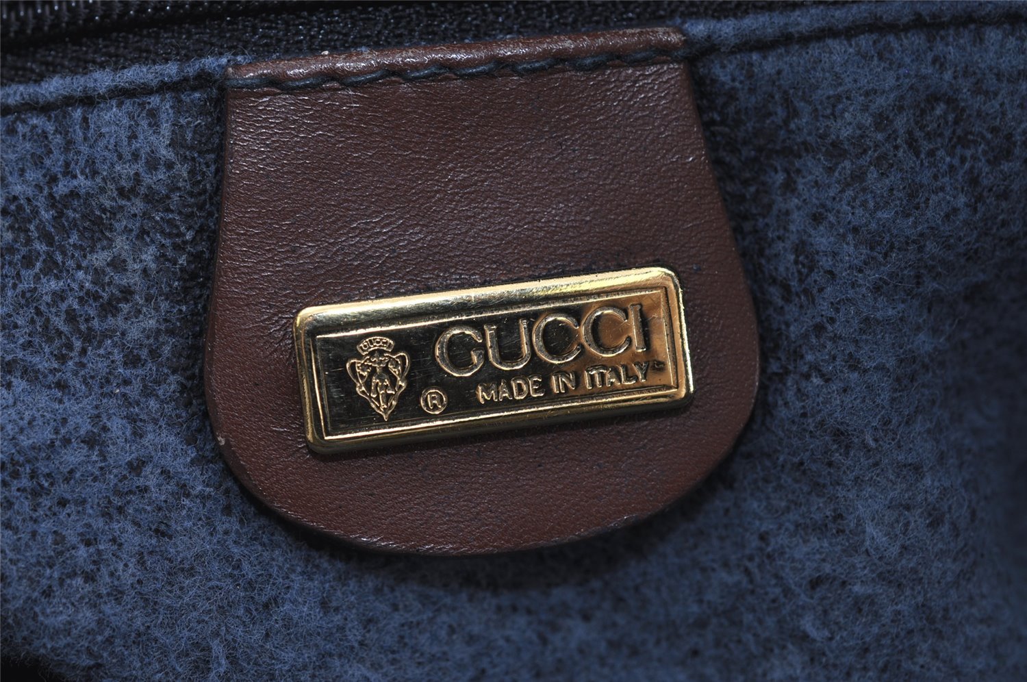 Authentic GUCCI Micro GG PVC Leather Shoulder Cross Body Bag Black Junk 1886I