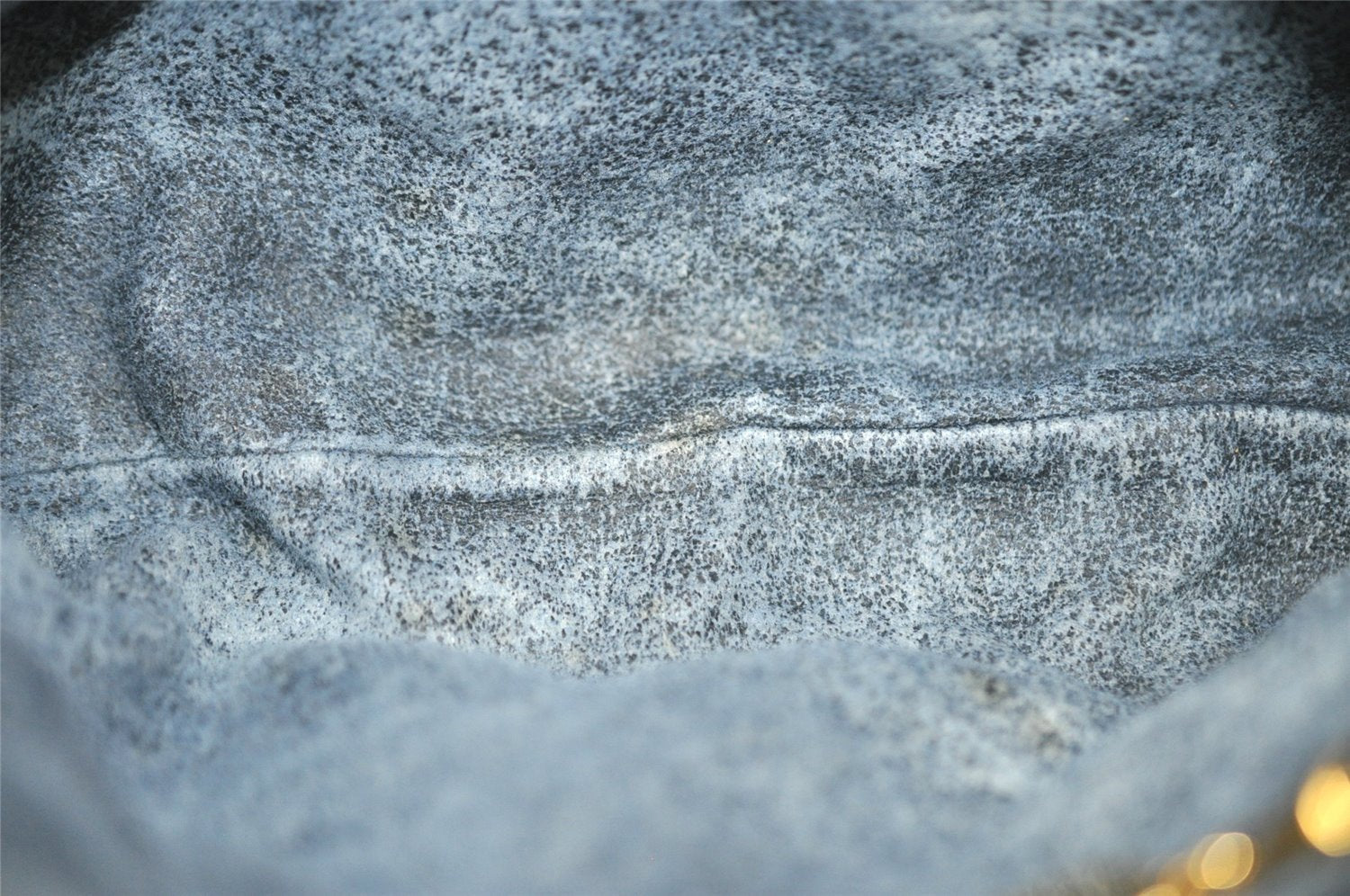 Authentic GUCCI Micro GG PVC Leather Shoulder Cross Body Bag Black Junk 1886I