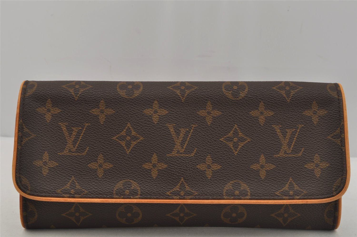 Authentic Louis Vuitton Monogram Pochette Twin GM Shoulder Bag M51852 LV 1886J