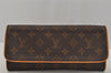 Authentic Louis Vuitton Monogram Pochette Twin GM Shoulder Bag M51852 LV 1886J