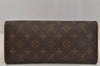 Authentic Louis Vuitton Monogram Pochette Twin GM Shoulder Bag M51852 LV 1886J