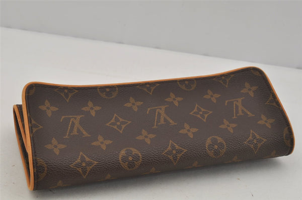 Authentic Louis Vuitton Monogram Pochette Twin GM Shoulder Bag M51852 LV 1886J