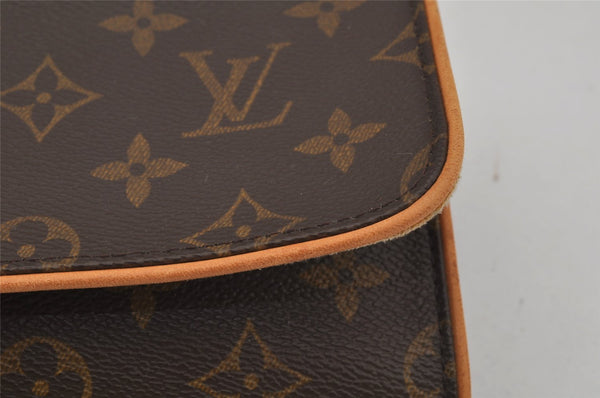 Authentic Louis Vuitton Monogram Pochette Twin GM Shoulder Bag M51852 LV 1886J