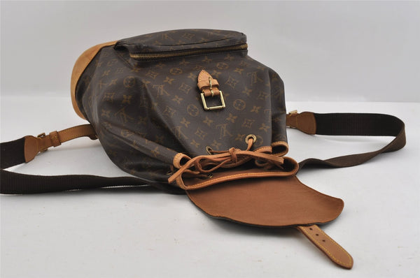 Authentic Louis Vuitton Monogram Montsouris GM Backpack M51135 LV 1888I