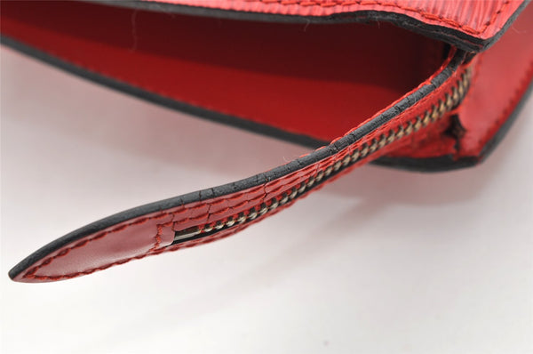 Auth Louis Vuitton Epi Saint Jacques Shopping Shoulder Bag Red M52267 LV 1890I