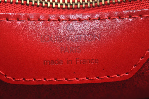 Auth Louis Vuitton Epi Saint Jacques Shopping Shoulder Bag Red M52267 LV 1890I