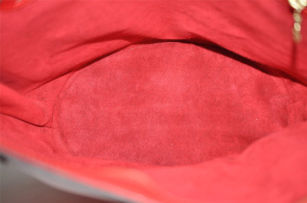 Auth Louis Vuitton Epi Saint Jacques Shopping Shoulder Bag Red M52267 LV 1890I