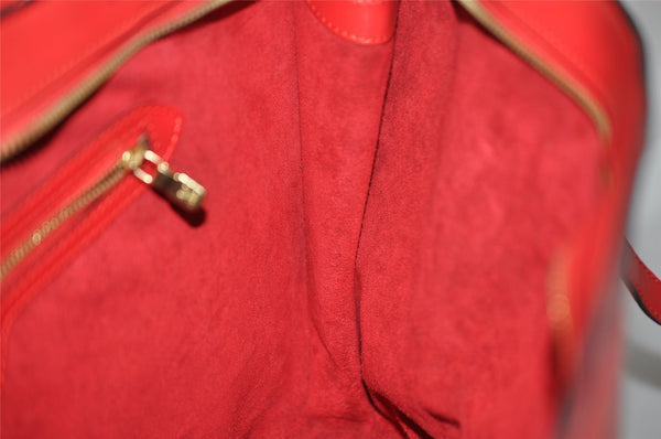 Auth Louis Vuitton Epi Saint Jacques Shopping Shoulder Bag Red M52267 LV 1890I