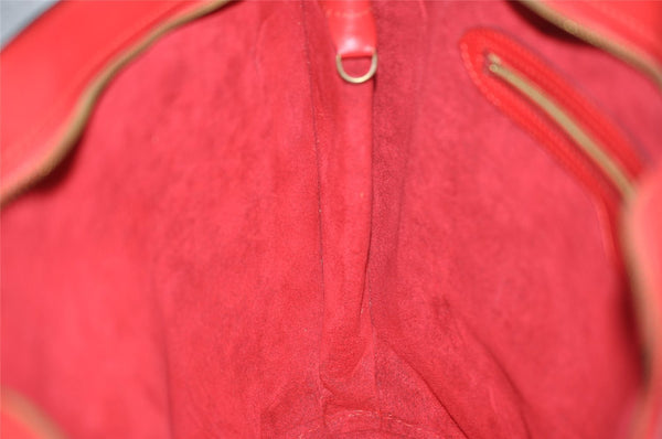 Auth Louis Vuitton Epi Saint Jacques Shopping Shoulder Bag Red M52267 LV 1890I
