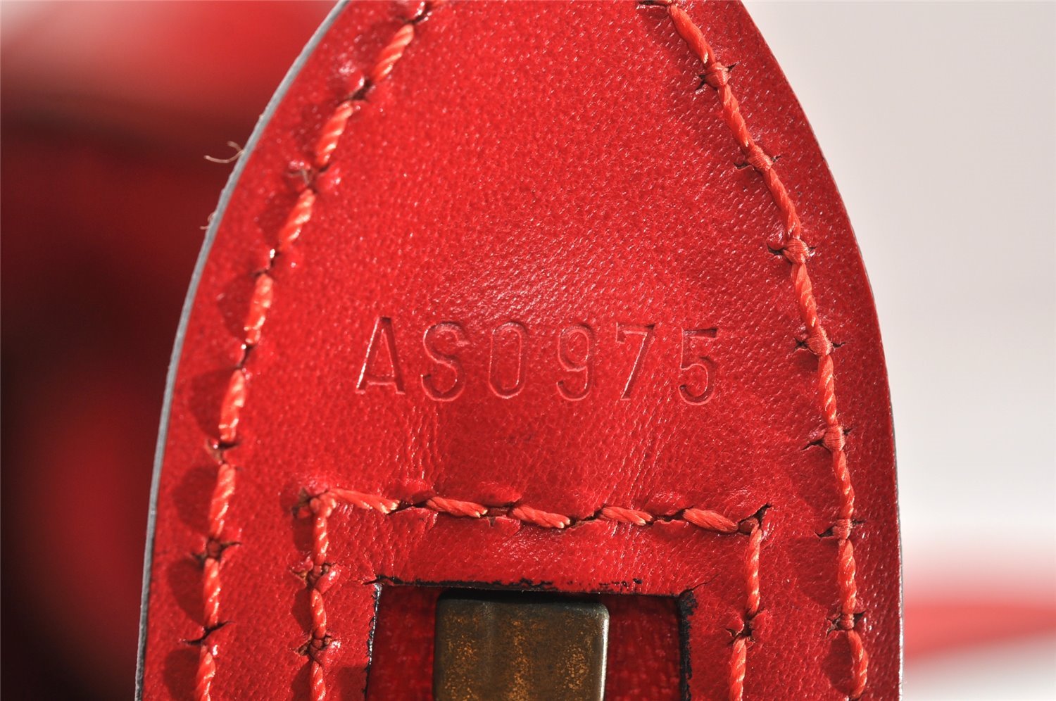 Auth Louis Vuitton Epi Saint Jacques Shopping Shoulder Bag Red M52267 LV 1890I