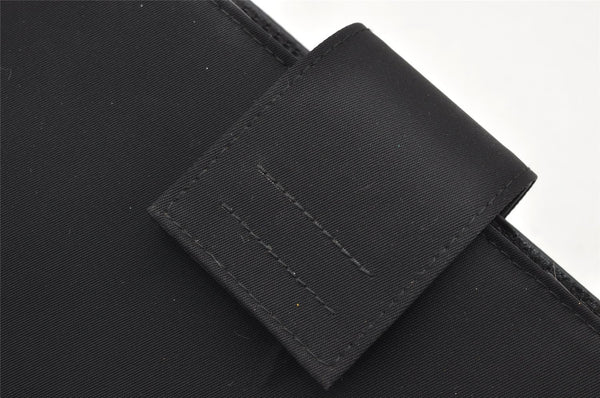 Authentic PRADA Nylon Agenda Notebook Cover Black 1890K