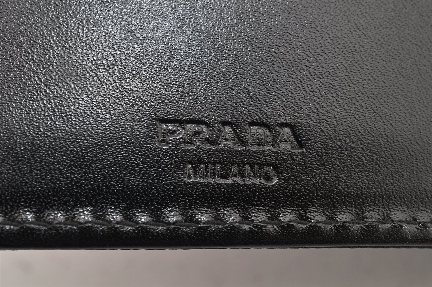 Authentic PRADA Nylon Agenda Notebook Cover Black 1890K