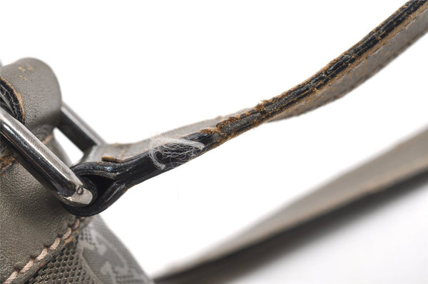 Authentic GUCCI Impreme Shoulder Cross Bag GG PVC Leather 201447 Khaki 1893I