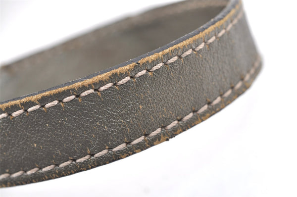 Authentic GUCCI Impreme Shoulder Cross Bag GG PVC Leather 201447 Khaki 1893I