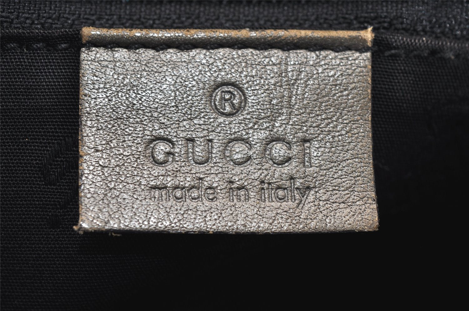 Authentic GUCCI Impreme Shoulder Cross Bag GG PVC Leather 201447 Khaki 1893I