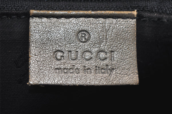 Authentic GUCCI Impreme Shoulder Cross Bag GG PVC Leather 201447 Khaki 1893I