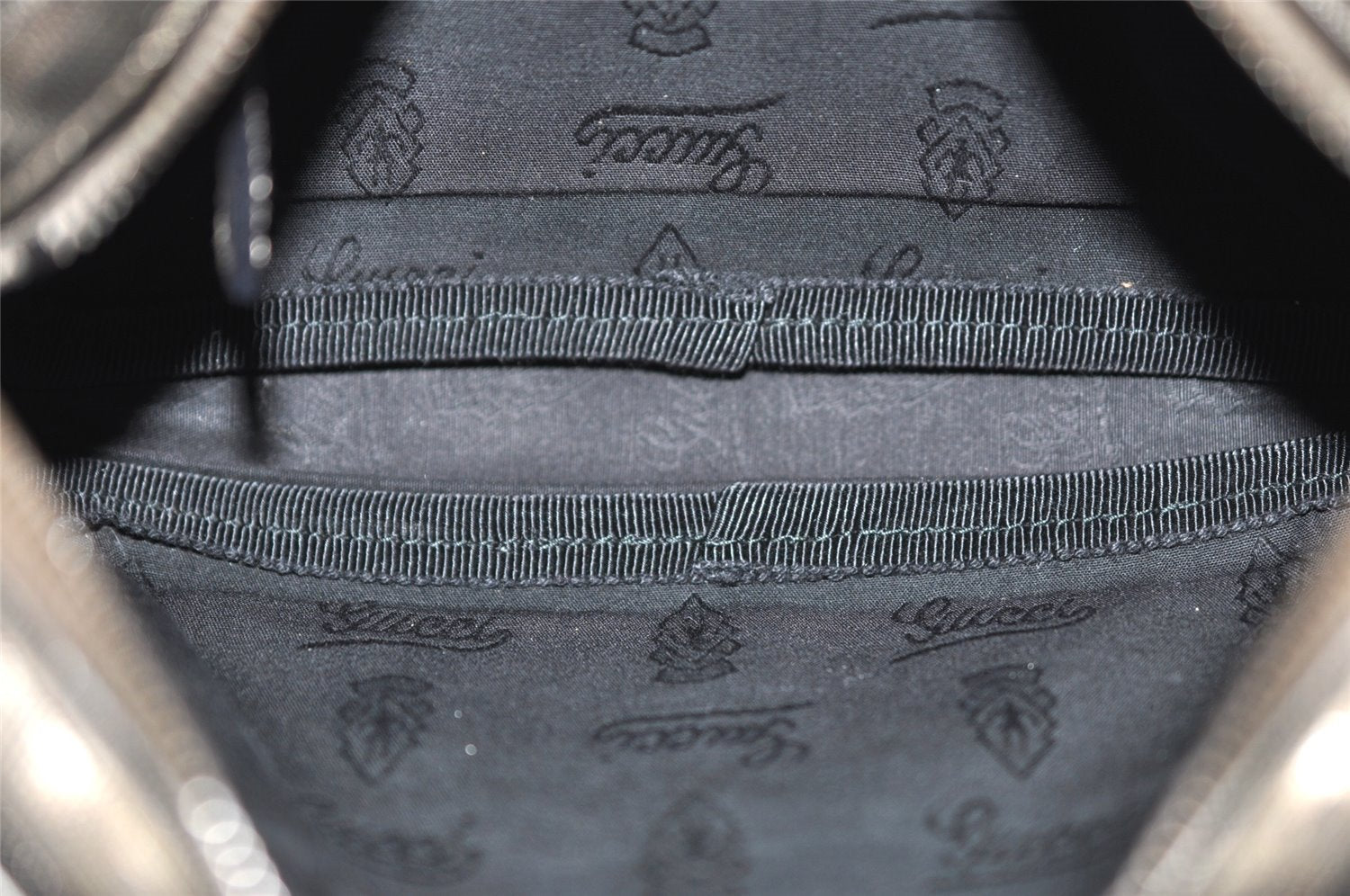 Authentic GUCCI Impreme Shoulder Cross Bag GG PVC Leather 201447 Khaki 1893I