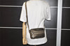 Authentic GUCCI Impreme Shoulder Cross Bag GG PVC Leather 201447 Khaki 1893I