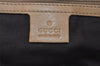 Auth GUCCI Web Sherry Line Horsebit Shoulder Bag GG Canvas Leather Beige 1894I