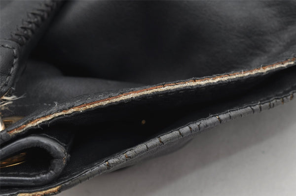 Authentic PRADA Vintage Leather Nappa Shoulder Bag B4829M Black 1895I
