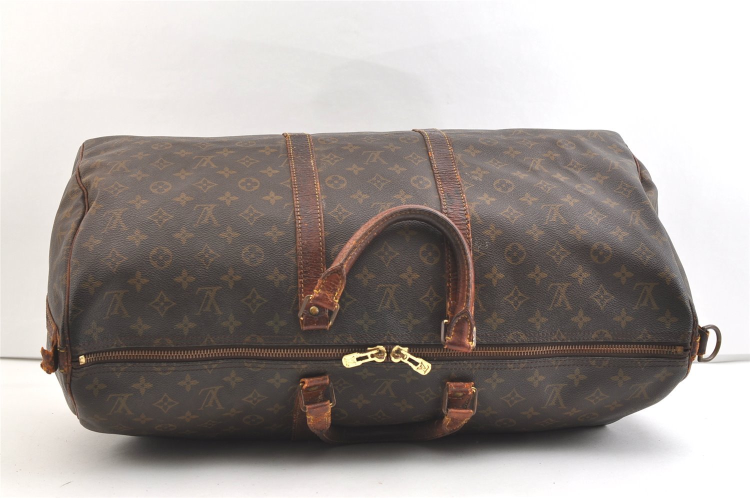 Authentic Louis Vuitton Monogram Keepall Bandouliere 55 M41414 Boston Bag 1895K