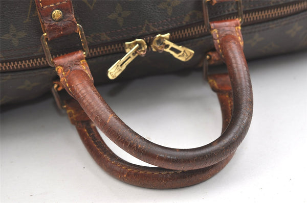 Authentic Louis Vuitton Monogram Keepall Bandouliere 55 M41414 Boston Bag 1895K