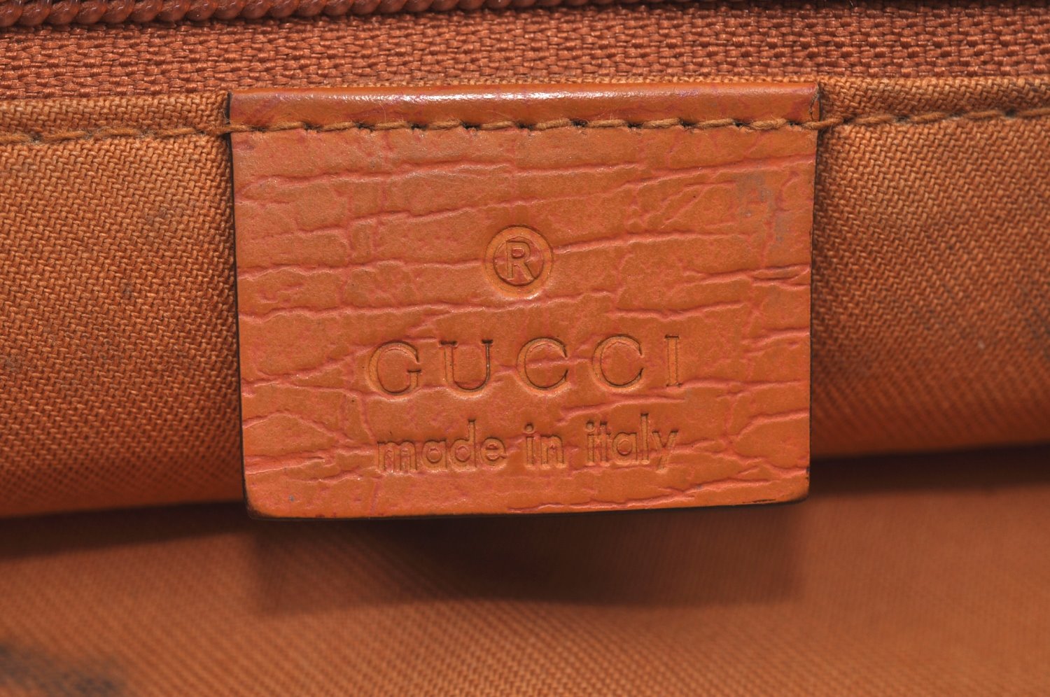 Authentic GUCCI Vintage Tote Hand Bag GG PVC Leather 117551 Brown 1896I