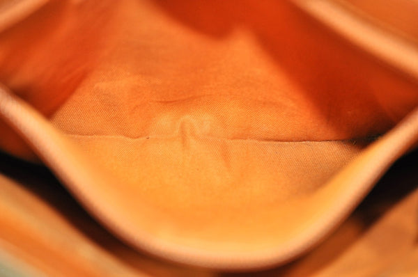 Authentic GUCCI Vintage Tote Hand Bag GG PVC Leather 117551 Brown 1896I