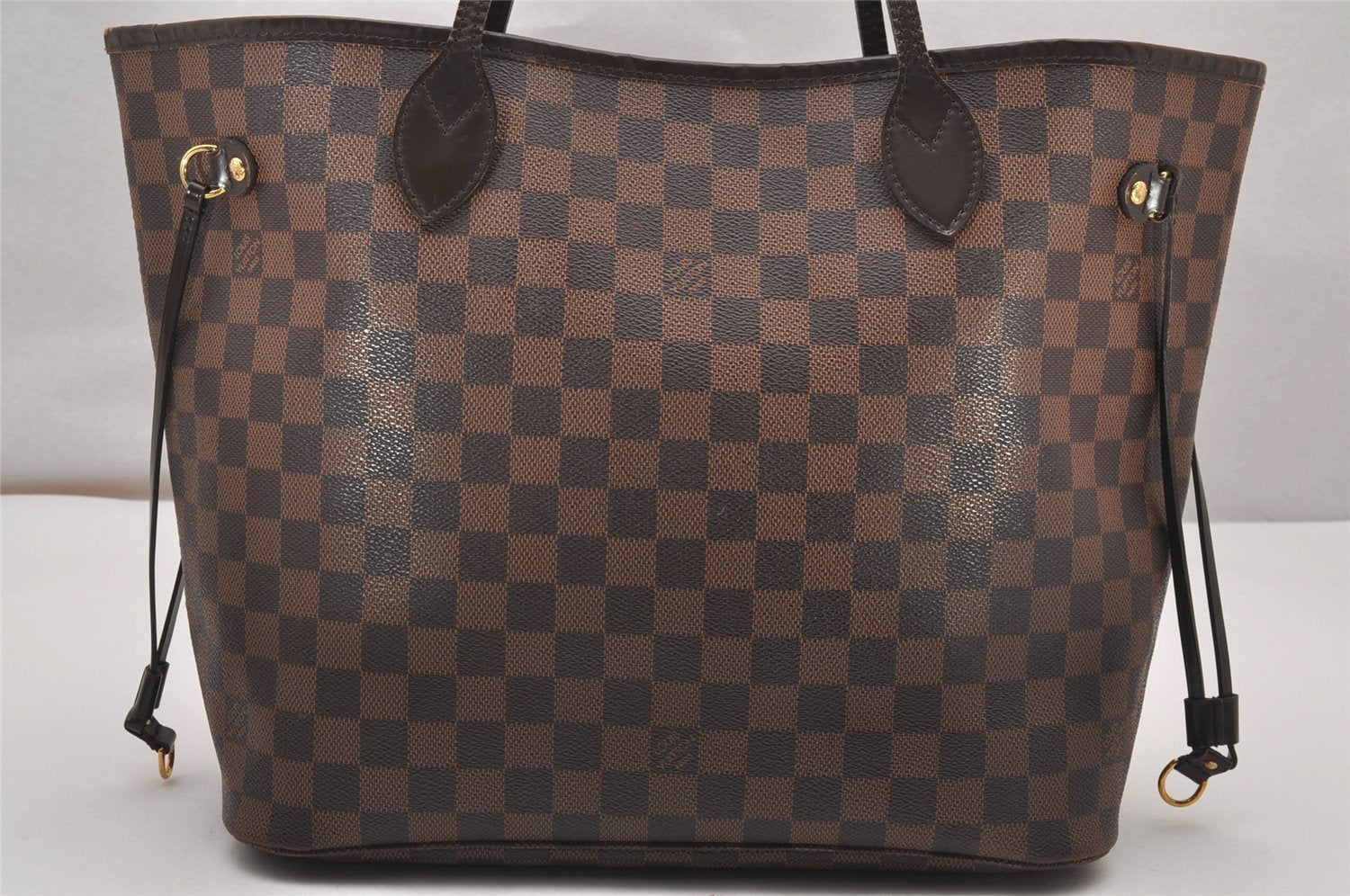 Authentic Louis Vuitton Damier Neverfull MM Shoulder Tote Bag N51105 LV 1896J