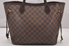 Authentic Louis Vuitton Damier Neverfull MM Shoulder Tote Bag N51105 LV 1896J